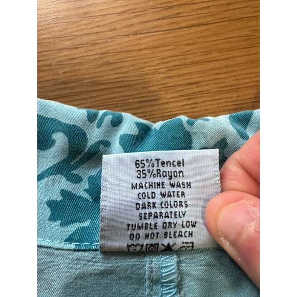 Click by Color Me Cotton‎ Tunic Top Women Size Medium Gauzy Tencel Blend Artsy - Picture 10 of 11